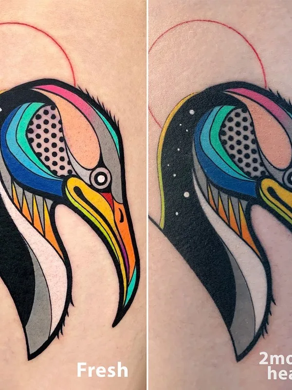 color illustrative 纹身 在 thigh #62987 | 纹身师 hurjaesae