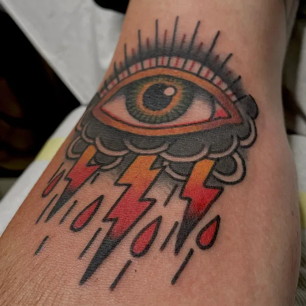 Traditional tattoo by Waldo Del Rocca in Cape Town