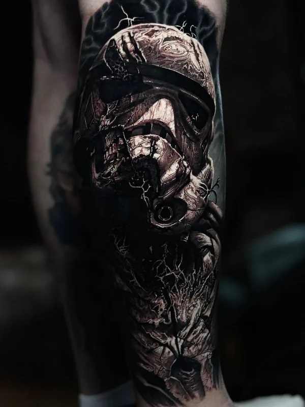 black and grey realism 纹身 在 forearm #63187 | 纹身师 Dom Brown