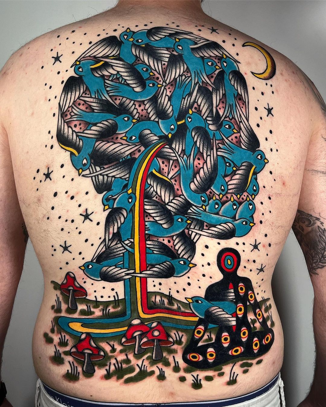 Christopher Scott's psychedelic tattoo