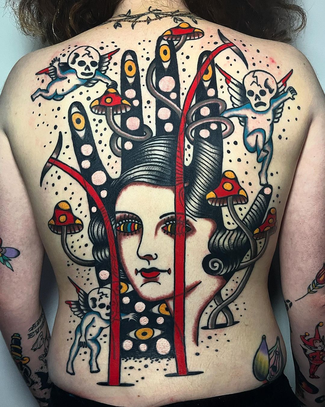 Christopher Scott's psychedelic tattoo