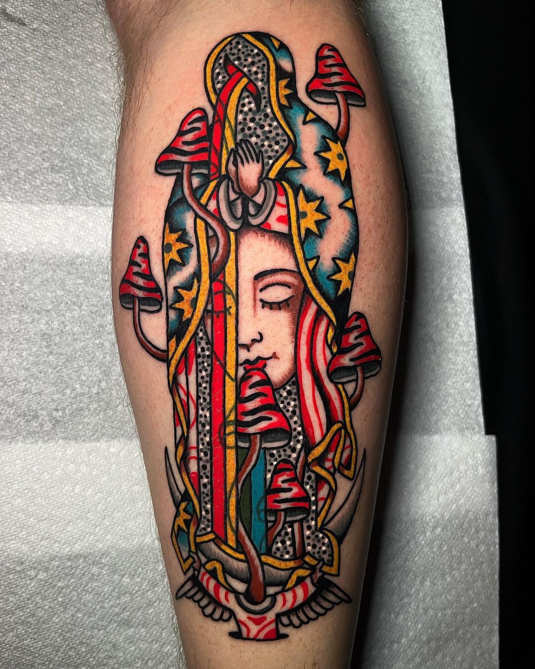 Christopher Scott's psychedelic tattoo