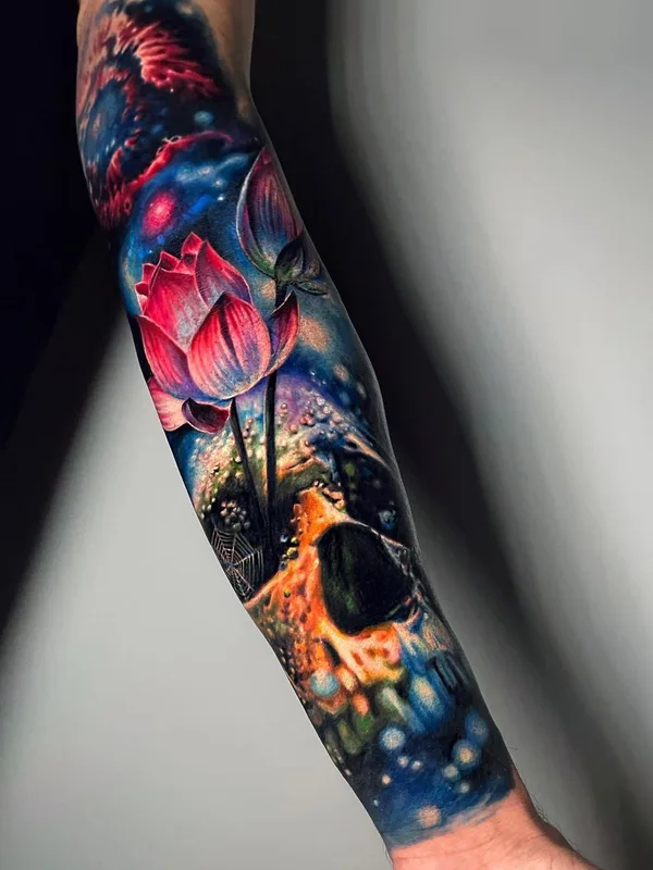 color realism Tatuagem em full sleeve #63249 | Tatuador Adrienn Kern