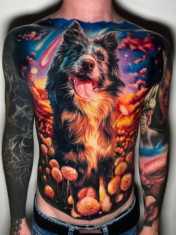 male color realism Tatuagem em full torso #63254 | Tatuador Adrienn Kern