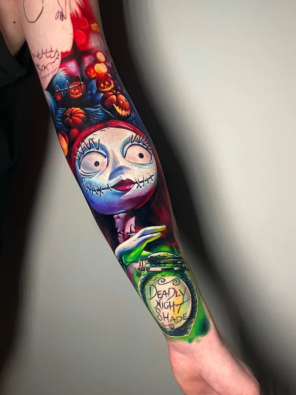 color illustrative Tatuagem em full sleeve #63255 | Tatuador Adrienn Kern