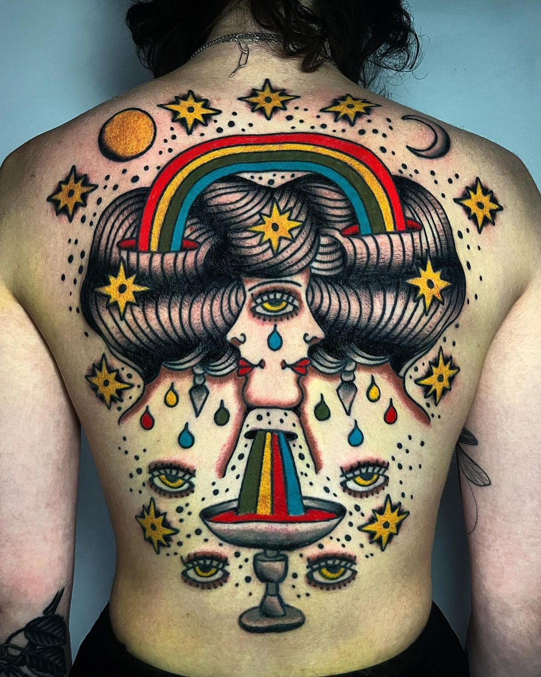 Christopher Scott's psychedelic tattoo