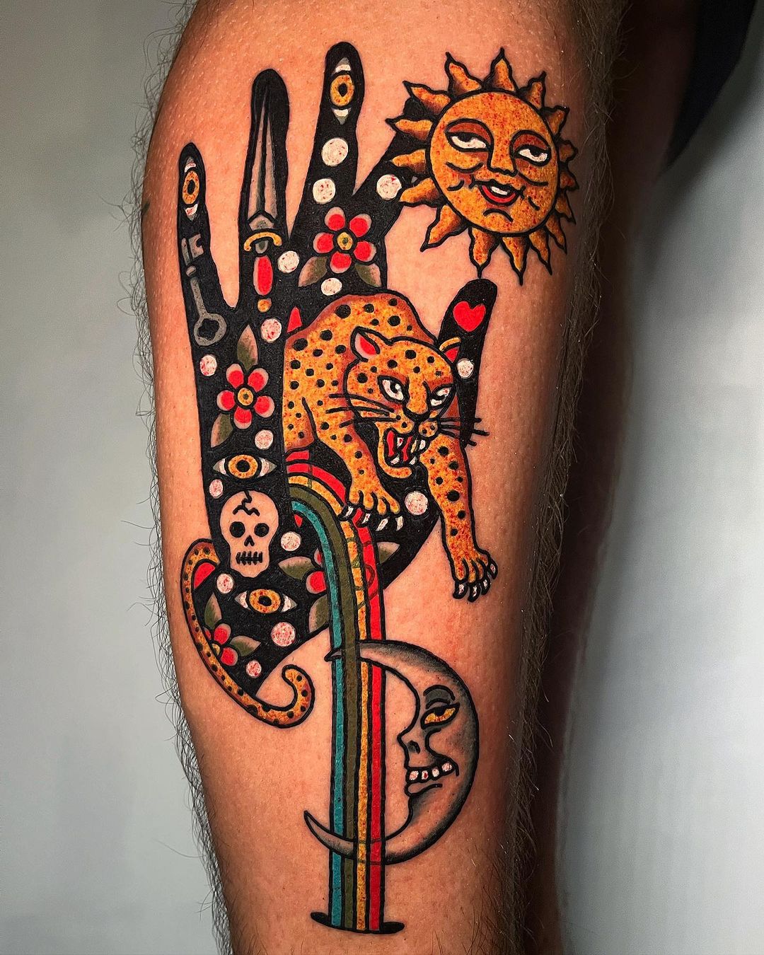 Christopher Scott's psychedelic tattoo