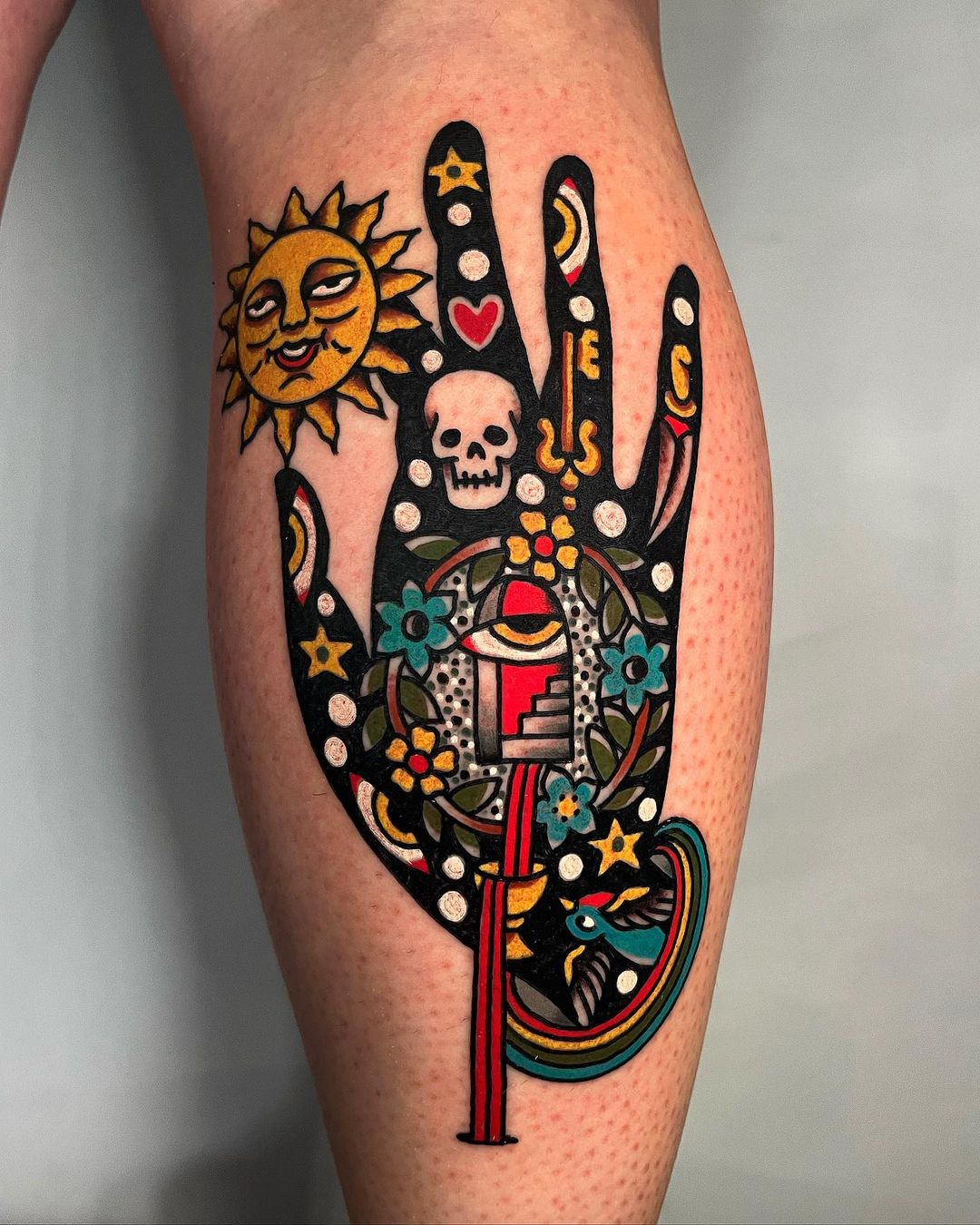 Christopher Scott's psychedelic tattoo