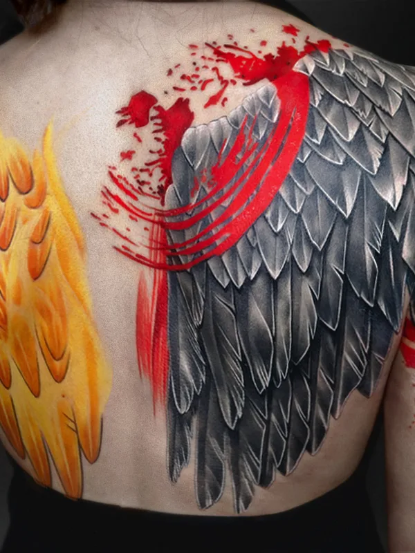 color realism tatuaje en upper back #63407 | Tatuador Яна Мигами