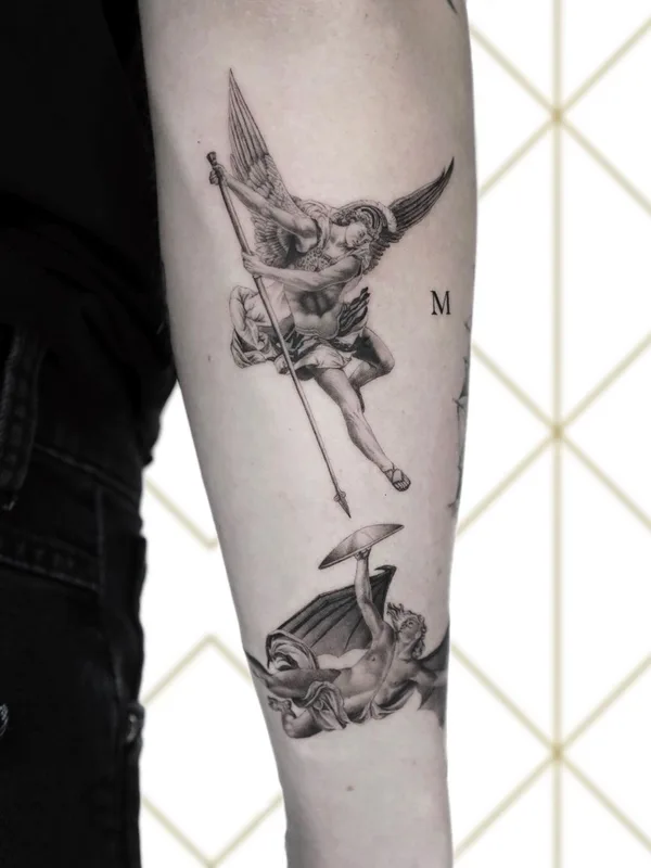 black and grey realism татуировка на forearm #63491 | Тату мастер monsieur.slow