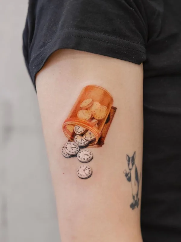female color micro-realism tattoo auf shoulder #63496 | Tätowierer Neuneu Wu
