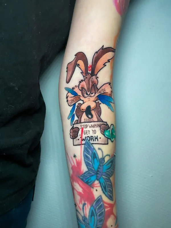 color cartoon tattoo auf forearm #63613 | Tätowierer Александр Труш