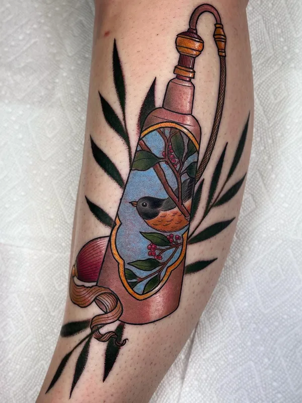 female color neotraditional tatuaje en forearm #63708 | Tatuador Sara Bell