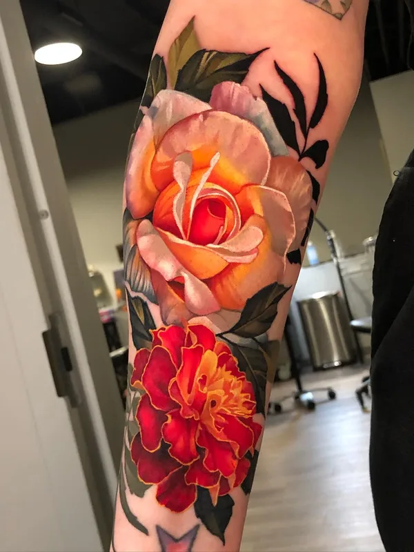 female color realism 纹身 在 forearm #63756 | 纹身师 Allisin Riot