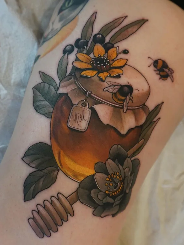 female color neotraditional tattoo on forearm #63788 | Tattoo Artist Melise Hill