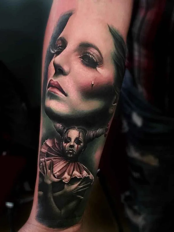 black and grey realism татуировка на forearm #7247 | Тату мастер Sam Barber