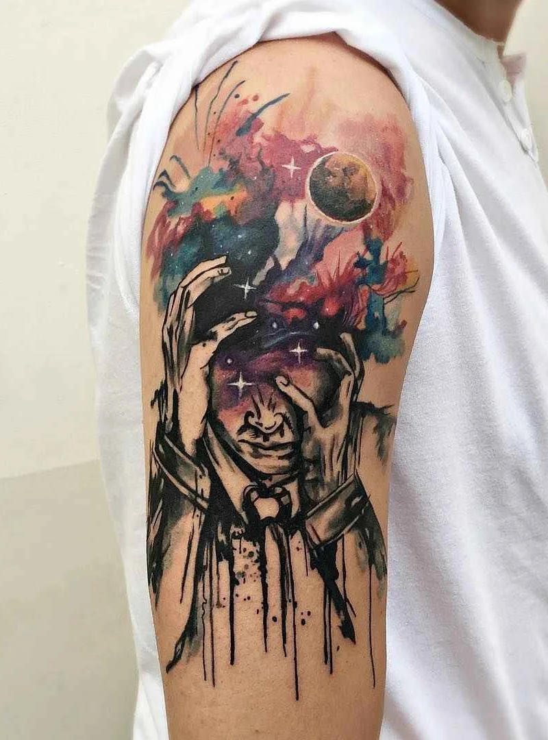 耶利兹&middot;奥兹坎 - 水彩素描纹身
