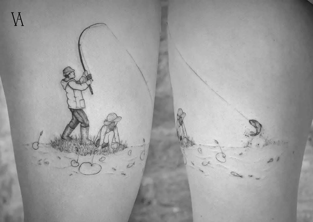 Tattoo artist Violeta Arus Dotwork , linework black tattoo , minimalism