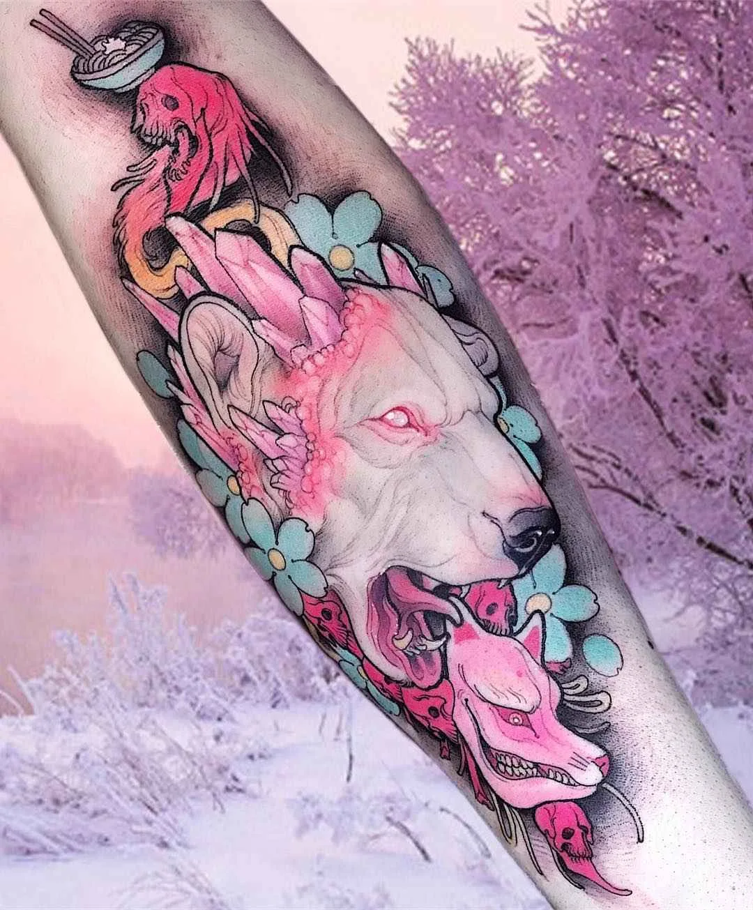 Tatuista Brando Chiesa tatuaggi non tradizionali | Artista del tatuaggio Brando Chiesa neo tradizionale