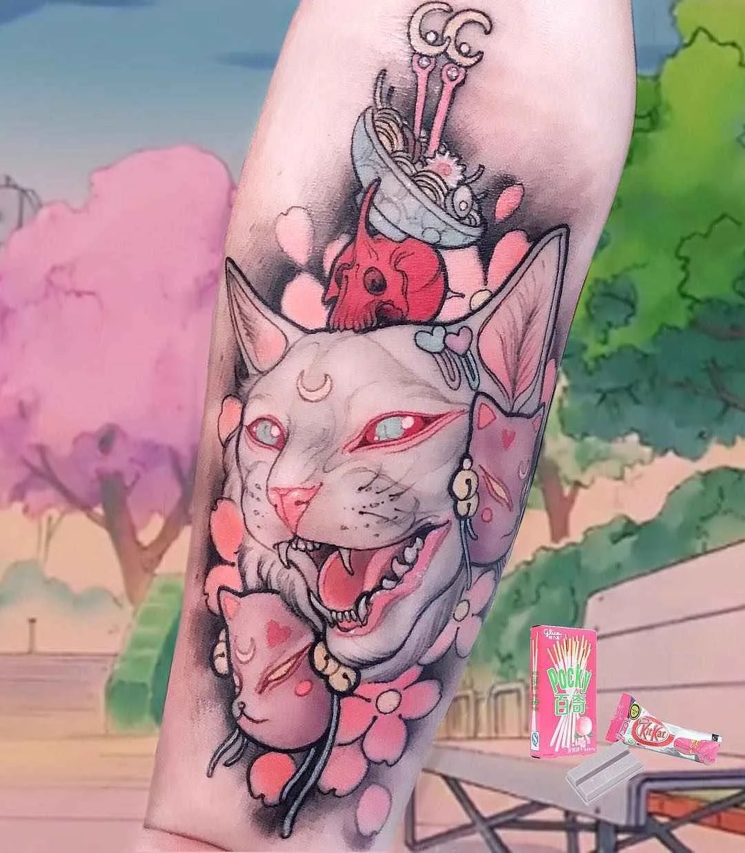 Tatuista Brando Chiesa tatuaggi non tradizionali | Artista del tatuaggio Brando Chiesa neo tradizionale