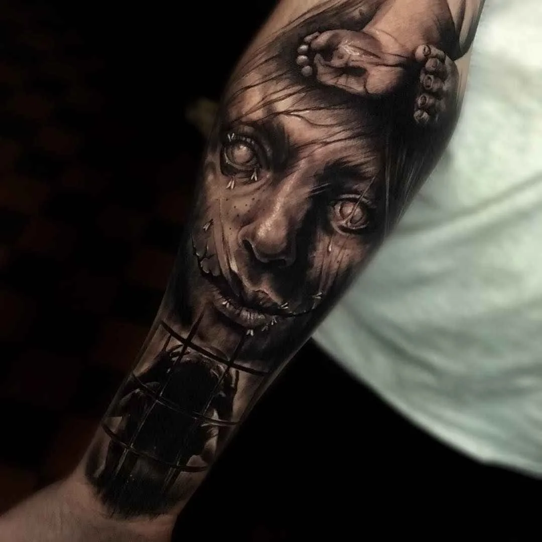 Тату-мастер Sam Barber атмосферные реализм татуировки цветные, черно-белые | Tattoo artist Sam Barber realism tattoo dark , color, black and gray