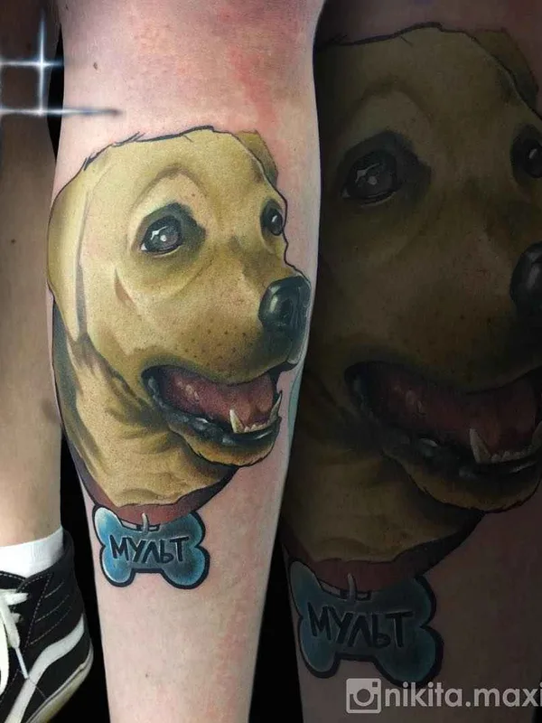 color realism Tatuaggio su calf #7731 | Tatuatore Никита Максимов