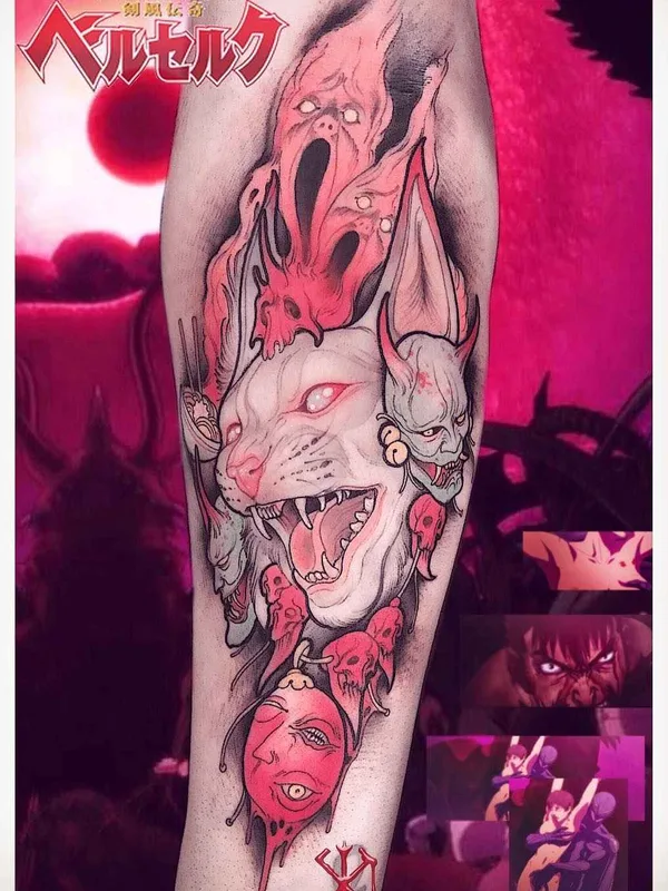 color anime 纹身 在 forearm #7159 | 纹身师 Brando Chiesa