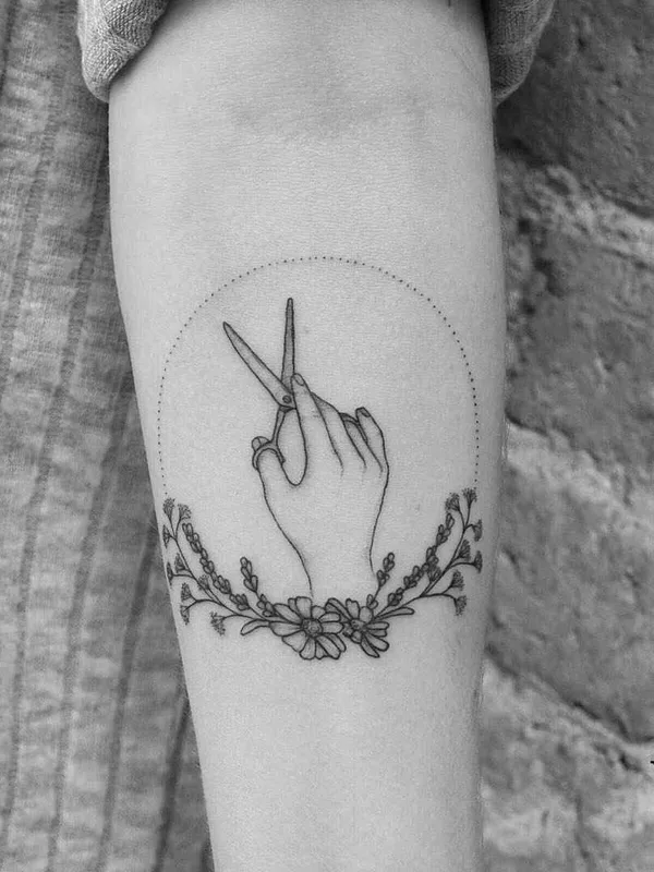 black and grey fineline Tatuaggio su forearm #7836 | Tatuatore Violeta Arus