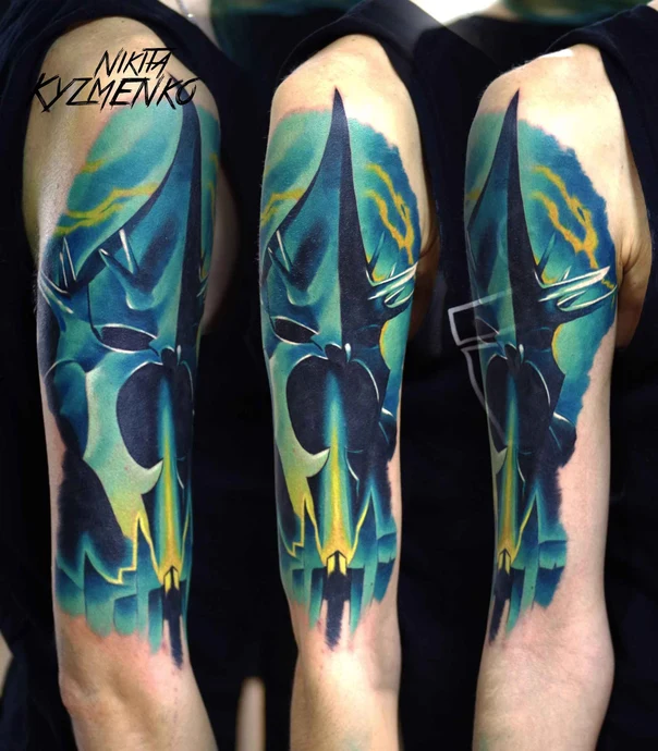 Abstract tattoo on Full Sleeve