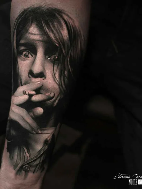 black and grey realism татуировка на forearm #7352 | Тату мастер Thomas Carli jarlier