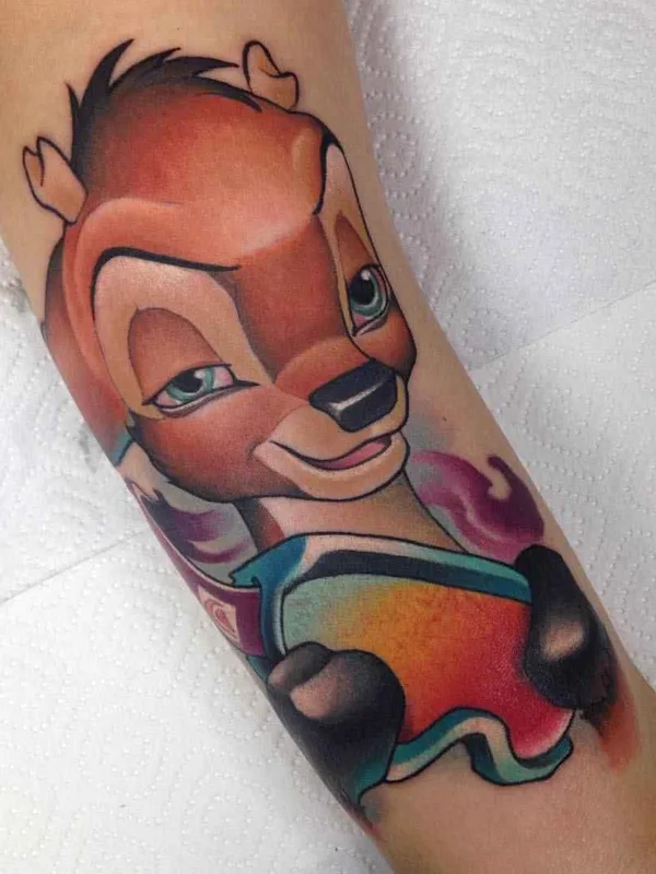 color cartoon Tatuaggio su forearm #7685 | Tatuatore Герман Горбунов