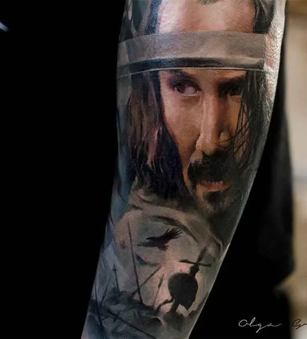 black and grey realism 纹身 在 forearm #7107 | 纹身师 Ольга Григорьева