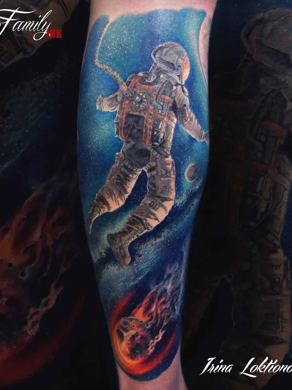 color realism 타투 부위 calf #6944 | 타투이스트 Ирина Локтионова