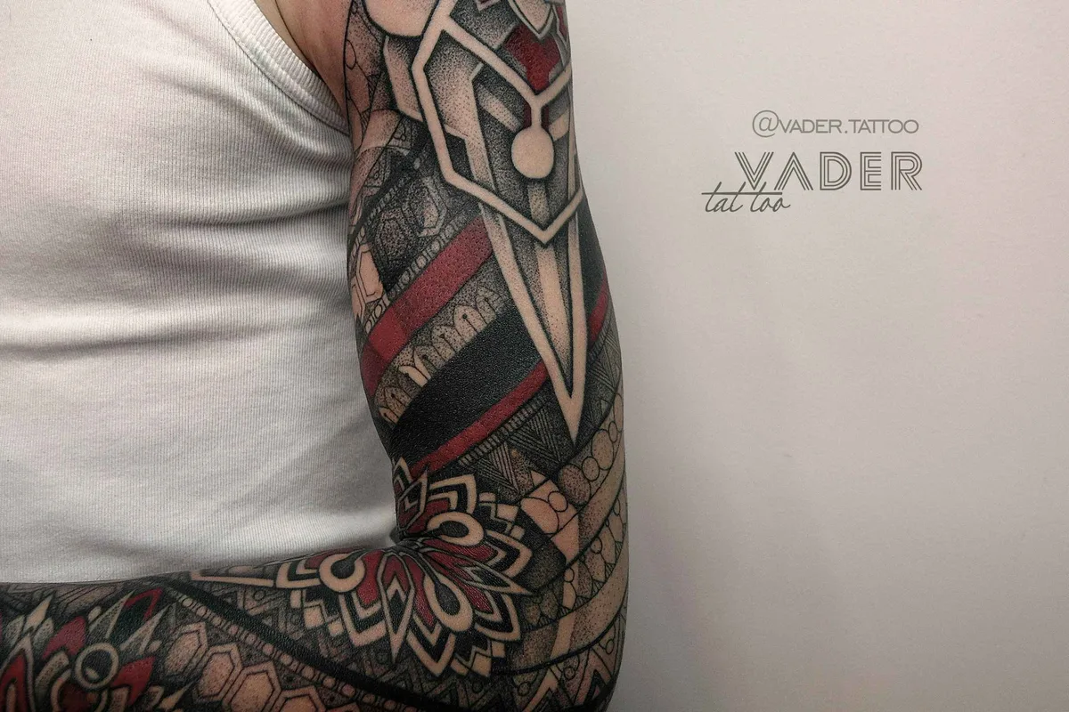 тату-мастер Татьяна Вейдер (Vader) графика и акварель фрихенд татуировки | Tattoo artist Tatiana Vader graphic and watercolor free hand design tattoo