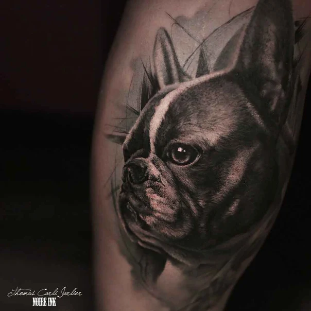 Realism Dog, Animal tattoo on Forearm