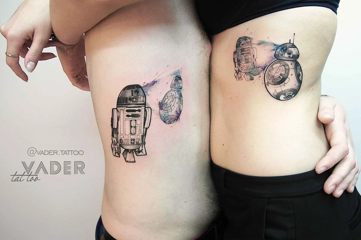 тату-мастер Татьяна Вейдер (Vader) графика и акварель фрихенд татуировки | Tattoo artist Tatiana Vader graphic and watercolor free hand design tattoo