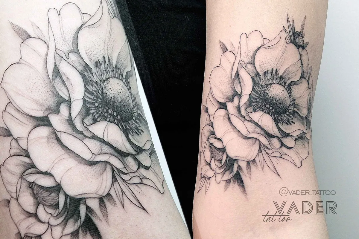 тату-мастер Татьяна Вейдер (Vader) графика и акварель фрихенд татуировки | Tattoo artist Tatiana Vader graphic and watercolor free hand design tattoo