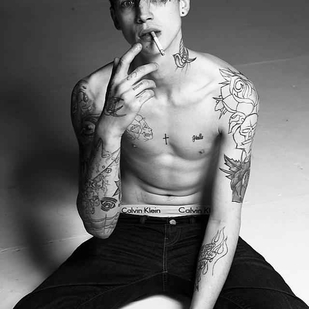🔥 Горячие фото, портфолио модели  #17134 Тату модель Ash Stymest