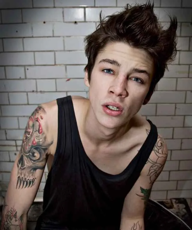 Tattooed model Ashley Ash Stymest , professional male photo model | UK