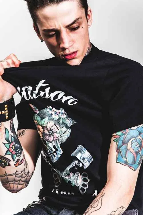 Tattooed model Ashley Ash Stymest , professional male photo model | UK