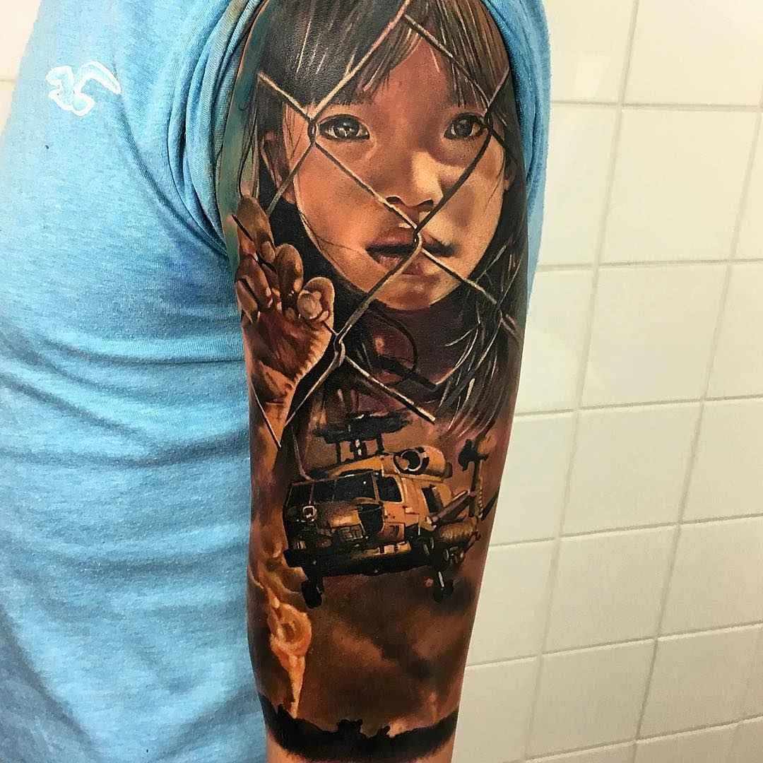 Tattoo artist Goran Micic color realistic tattoo | Macedonia