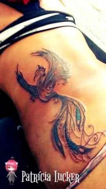 female color illustrative tattoo auf side #16696 | Tätowierer Patrícia Yutaka
