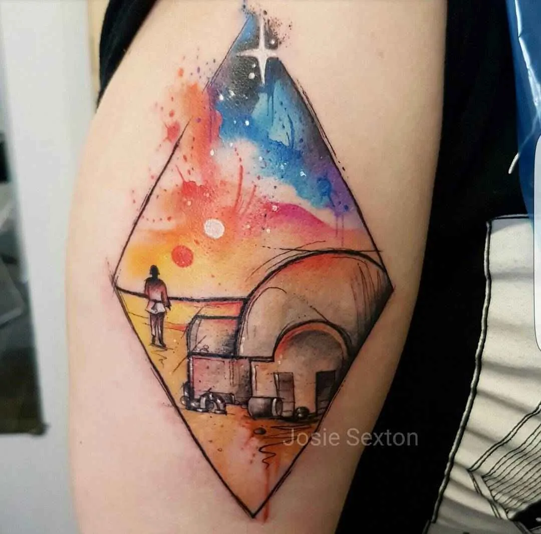 Tattoo artist Josie Sexton authors style sketch watercolor tattoo | UK