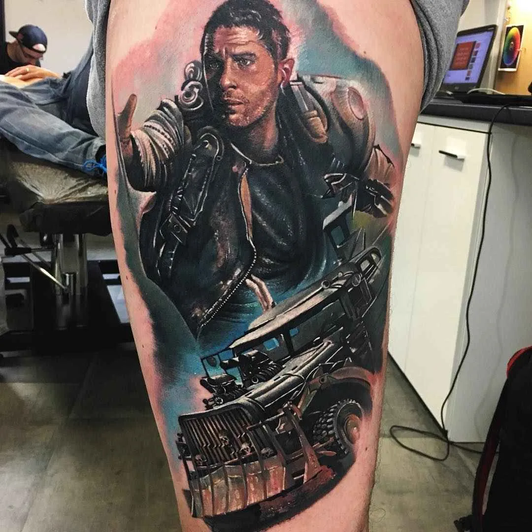 Tattoo artist Goran Micic color realistic tattoo | Macedonia