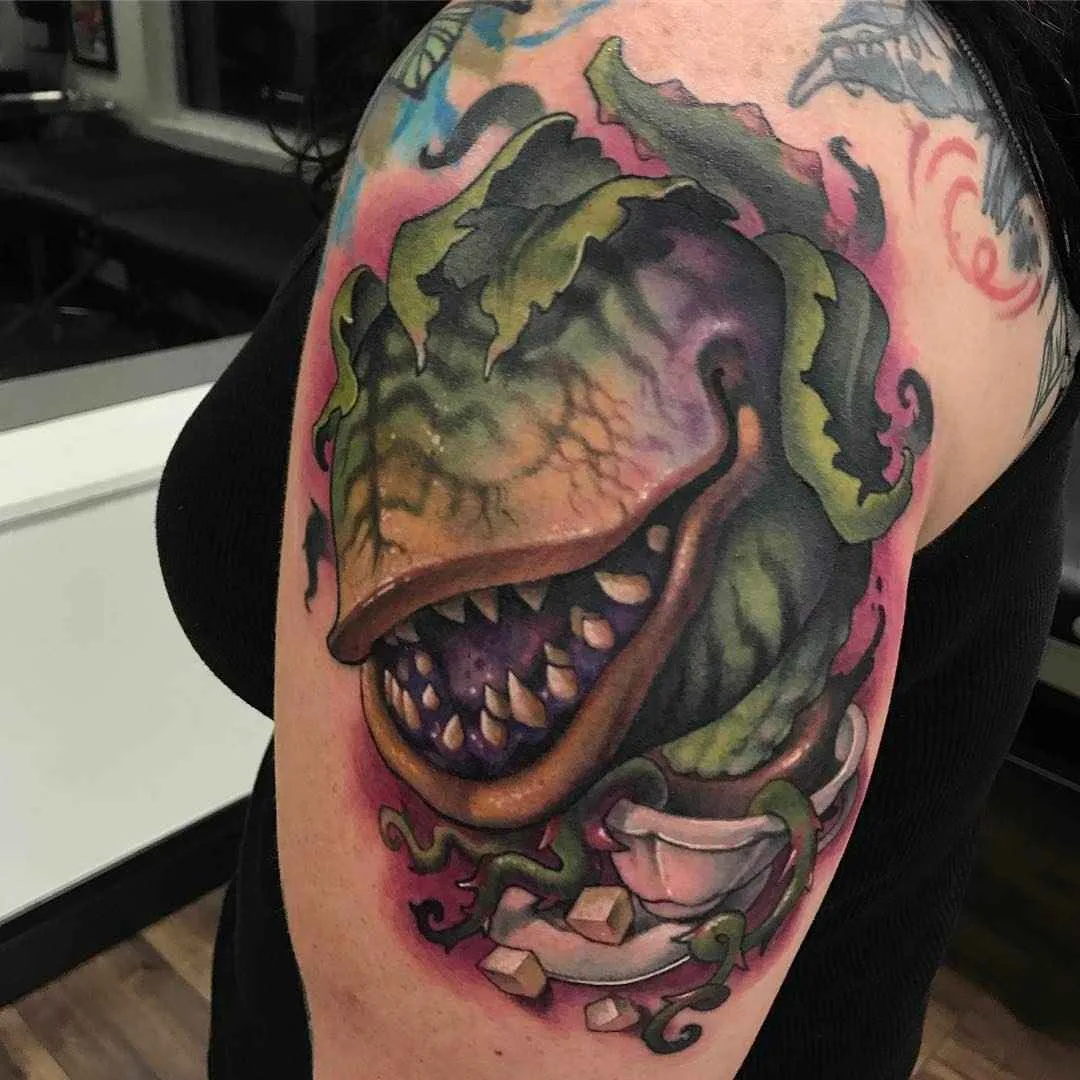 Tattoo artist Aaron Springs , bright color new school tattoos, authors style | USA