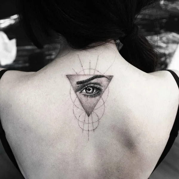 Graphic tattoo by Alessandro Capozzi in Roma