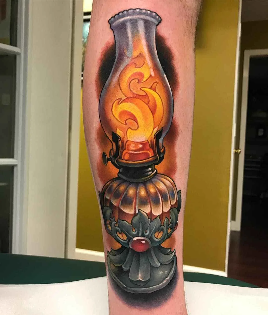 Tattoo artist Aaron Springs , bright color new school tattoos, authors style | USA