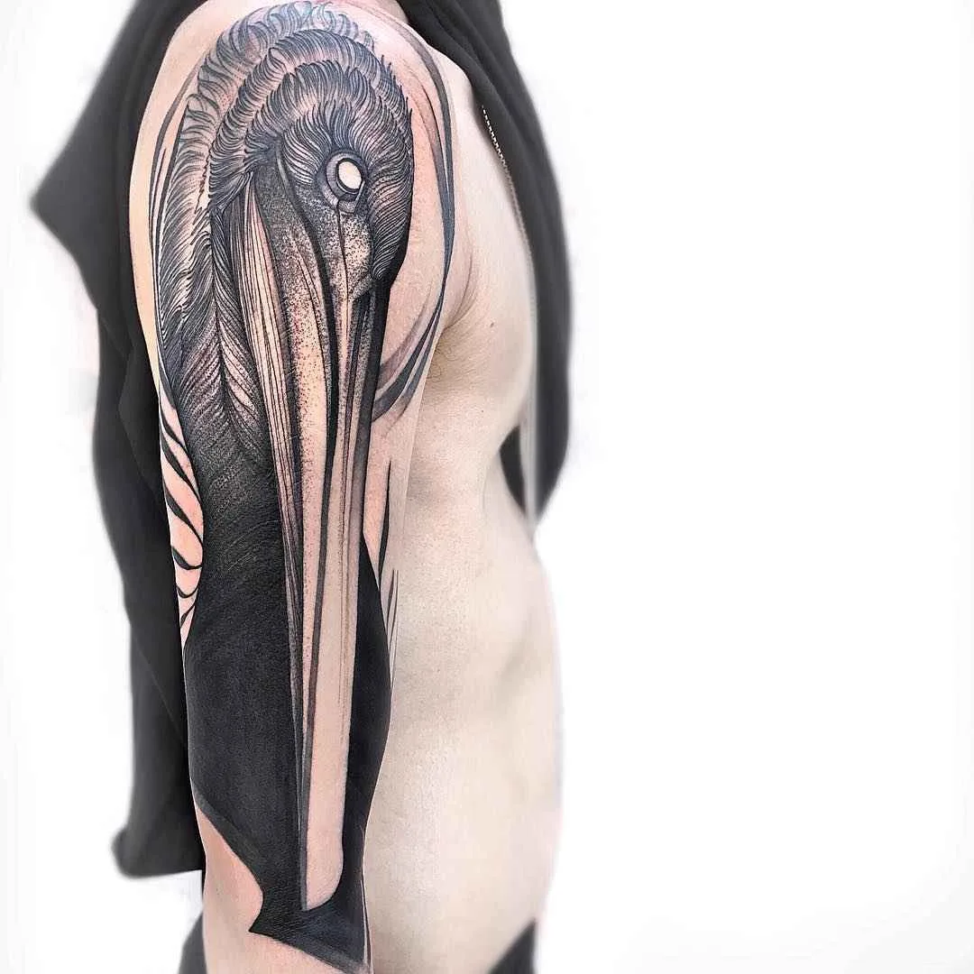 Tattoo artist Frank Carrilho authors Chaotic Blackwork tattoo | Portugal