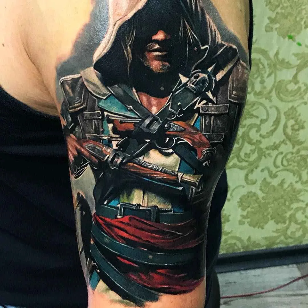 Tattoo artist Goran Micic color realistic tattoo | Macedonia