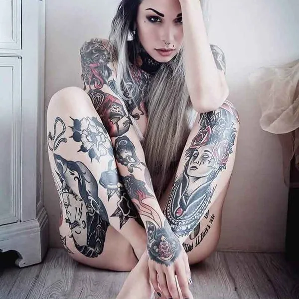 Tatuaggio #16452 | Modello di tatuaggi Slim Suicide